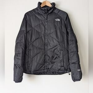 Women’s The North Face Puffer Jacket Large 550 Goose Down Nuptse Full Zip Coat